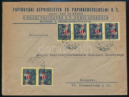 1945 (2. Díjszabás) Helyi Levél 6 X 50f/50f Bérmentesítéssel - Altri & Non Classificati