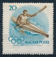 ** 1956 Olimpia 20f Látványos Elfogazással - Autres & Non Classés