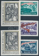 ** 1973 Balesetelhárítás + 500 éves A Magyar Könyvnyomtatás Vágott Sorok (5.200) - Autres & Non Classés