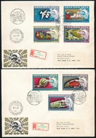 1974 100 éves Az UPU Vágott Sor Futott Ajánlott FDC-n - Andere & Zonder Classificatie