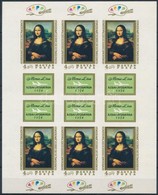 ** 1974 Mona Lisa Vágott Teljes ív (30.000) - Autres & Non Classés