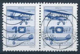 O 1988 Repüléstörténet 10Ft Pár A Bal Oldali Bélyegen A Pilóta Fején Poloska - Andere & Zonder Classificatie