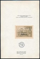 1992 Eurofilex Blokk MAGYAR POSTA AJÁNDÉKA Emléklapon Alkalmi Bélyegzéssel - Otros & Sin Clasificación