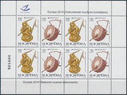 ** 2014 Europa CEPT, Hangszerek Kisív Mi 3453-3454 - Andere & Zonder Classificatie