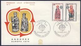 1974 Europa CEPT FDC Mi 258-259 - Otros & Sin Clasificación