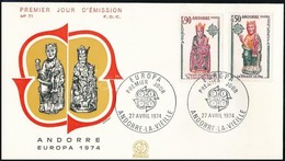 1974 Europa CEPT Sor Mi 258-259 FDC-n - Otros & Sin Clasificación