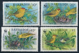 ** 1991 WWF: Madár, Aranyos Lombjáró Sor,
WWF: Bird, American Yellow Warbler
Mi 770-773 - Altri & Non Classificati