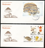 1992 Gomba Sor Mi 755-758 + Blokk Mi 73 2 Db FDC-n - Sonstige & Ohne Zuordnung