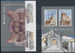 ** 2012 Europa CEPT Látogasson Bulgáriába Blokk Mi 354 + MH 11 Bélyegfüzet - Autres & Non Classés