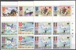 ** 1974 100 éves Az UPU Mi 532-537 Négyes Tömbök - Otros & Sin Clasificación