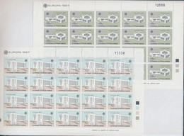 ** 1987 Europa CEPT Modern építészet Kisív Sor Mi 681-682 - Other & Unclassified