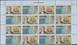 ** 1974 Felfedezők: Cook értékek 16-os ívdarabban Mi 116-117 - Altri & Non Classificati