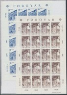 ** 1987 Europa CEPT Modern építészet Kisív Sor Mi 149-150 - Sonstige & Ohne Zuordnung