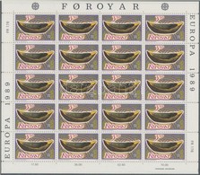 ** 1989 Europa CEPT Gyerekjátékok Kisív Sor Mi 184-185 - Autres & Non Classés