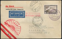 1931 Zeppelin északi-sarki útja Levél 4RM Polarfahrt Bérmentesítéssel / Zeppelin Flight To North Pole Cover Franked With - Otros & Sin Clasificación