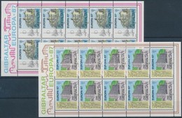 ** 1987 Europa CEPT Modern építészet Kisív Sor Mi 519-520 - Autres & Non Classés