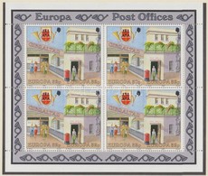 ** 1990 Europa CEPT Postai Intézmények Kisív Sor Mi 590-593 - Sonstige & Ohne Zuordnung