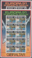 ** 1991 Europa CEPT Űrutazás Kisív Sor Mi 613-614 - Sonstige & Ohne Zuordnung
