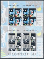 ** 1993 Europa CEPT Kortárs Művészet Kisívpár Mi 654-657 - Andere & Zonder Classificatie