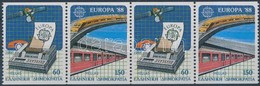 ** 1988 Európa CEPT Négyescsík Mi 1685-1686 C - Altri & Non Classificati