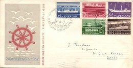 1957 Hajók Sor FDC-n Mi 692-696 - Other & Unclassified