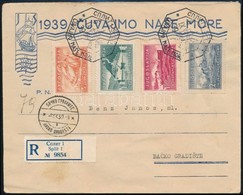 1939 Postakongresszus Mi 385-388 Ajánlott / Registered FDC - Altri & Non Classificati