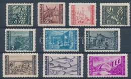 ** 1945 Helyi Kiadás Isztria Forgalmi Sor,
Istria Definitive Set
Mi 38-40, 42-44, 46-48, 50 A - Altri & Non Classificati