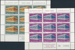 ** 1969 Europa CEPT Kisív Sor Mi 1361 -1362 I - Autres & Non Classés