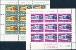 ** 1969 Europa CEPT Kisív Sor Mi 1361-1362 I - Otros & Sin Clasificación