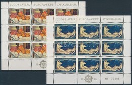 ** 1975 Europa CEPT, Festmények Kisív Sor Mi 1598-1599 II - Other & Unclassified