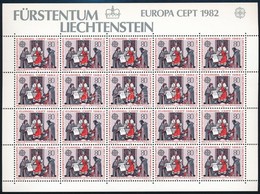 ** 1982 Europa CEPT: Történelmi Események Kisív Sor Mi 791-792 - Autres & Non Classés