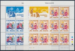 ** 1989 Europa CEPT Gyerekjátékok Kisív Sor Mi 960-961 - Autres & Non Classés