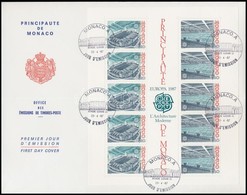 1987 Europa CEPT: Modern építészet Blokk Mi 35 FDC-n - Autres & Non Classés