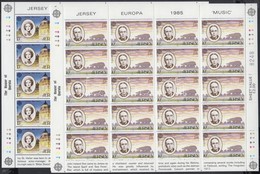 ** 1985 Europa CEPT A Zene éve Kisívsor Mi 347-349 - Sonstige & Ohne Zuordnung