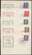 1953 Mi 101-105 5 Db FDC-n (Mi EUR 470,-) (Mi 105 Kis Rozsdafolt / Stain) - Andere & Zonder Classificatie