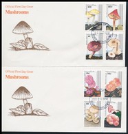 ** 1991 Gombák és Szivacsok Sor + FDC Mi 637-644 + Blokksor + Blokksor FDC-n Mi 38-39 - Altri & Non Classificati