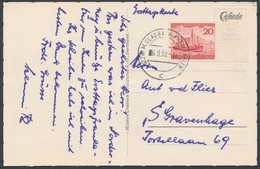 1952 Helgoland Elsőnapi Képeslap Hollandiába - Autres & Non Classés
