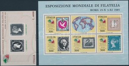 ** 1985 Bélyegkiállítás Blokksor,
Stamp Exhibition
Mi 1-2 - Altri & Non Classificati