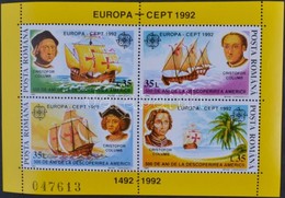 ** 1992 Europa CEPT, 500 éve Fedezték Fel Amerikát Blokk Mi 271 - Autres & Non Classés