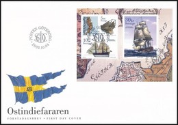 2003 Hajók Bélyegfüzetlap Mi 293 FDC-n - Sonstige & Ohne Zuordnung