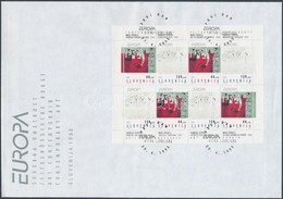 1993 Europa CEPT Művészet Kisív Mi 48-49 FDC - Altri & Non Classificati