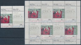 ** 1993 Europa CEPT: Kortárs Művészet ívszéli Pár + Kisív Mi 48-49 - Sonstige & Ohne Zuordnung