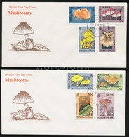 1991 Gomba Sor Mi 1009-1016 + Blokksor Mi 105-106 4 Db  FDC-n - Altri & Non Classificati