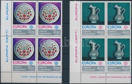 ** 1976 Europa CEPT Sor ívsarki Négyestömbökben Mi 2385-2386 - Otros & Sin Clasificación