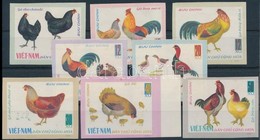 ** 1968 Tyúkok Vágott Sor,
Hens Imperforated Set
Mi 505-512 - Other & Unclassified