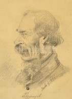 Tölgyessy Artúr (1853-1920): Portré 'Csaba 1877'. Ceruza, Papír, Jelzett, 22×16 Cm - Autres & Non Classés
