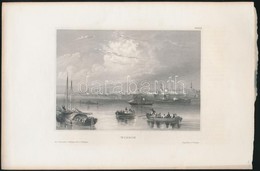 1856 Bulgária, Widdin (Vidin) Acélmetszet / Etching 27x18 Cm - Estampes & Gravures