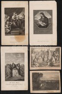 Cca 1750-1850 17 Db Vallási Témájú Metszet, Szentkép. Réz és Acélmetszetek - Estampas & Grabados