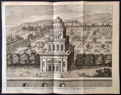 1671 Roma: Villa Quintily Vari Propinqui Caesarius Augusti.  Rézmetszet.  	Athanasius Kircher:  Latium, Id Est Nova Et P - Stiche & Gravuren