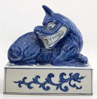 Nagyméretű Kínai Pecsétnyomó. Fő Kutyát ábrázoló Festett Mázas Porcelán / Large Chinese Seal Maker Pho Dog. Porcelain 14 - Sonstige & Ohne Zuordnung